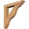 Ekena Millwork Funston Traditional Smooth Bracket w/ Offset Brace, Western Red Cedar, 5 1/2"W x 30"D x 30"H BKT0604X30X30FST01SWR - alternate 1